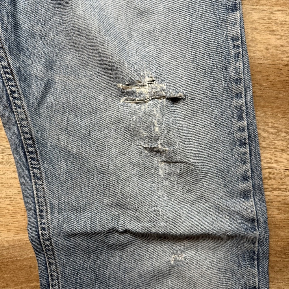Diesel Larkee Jeans Mens 33x32 Blue Distressed Regular Straight Leg Denim 0800Z - Picture 6 of 16